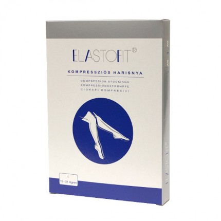 Ciorapi compresivi antivarice ElastoFit AM gradul 1 de compresie 15-21 mmHg, varf inchis