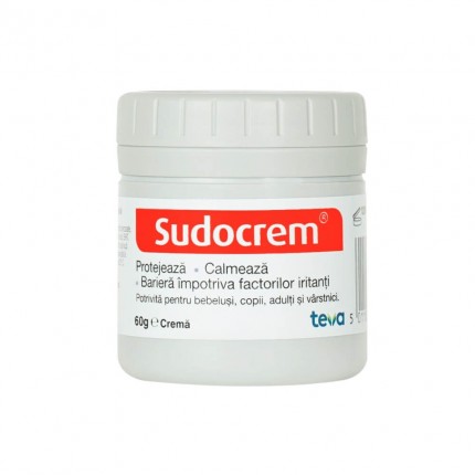 Sudocrem crema antiseptica cu zinc iritatii scutec, 60 g