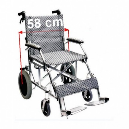Scaun transport pacient cu roti dimensiuni reduse RX863