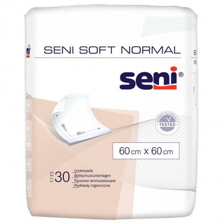Aleze igienice Seni Soft Normal, 60x60 cm, 30buc