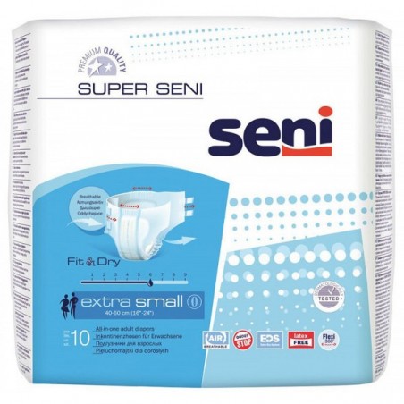 Scutece Super Seni air, Extra Small, XS, Nr 0, 10 buc