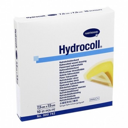 Pansament escara cu hidrocoloid Hydrocoll, 7.5x7.5cm, 10buc, Hartmann