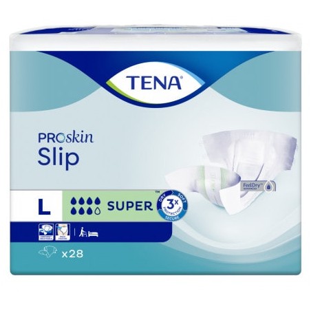 Scutece TENA Slip Super, Large L, 28 buc