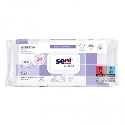 Seni care Servetele umede Maxi XXXL, 25x30 cm, 52 bucati