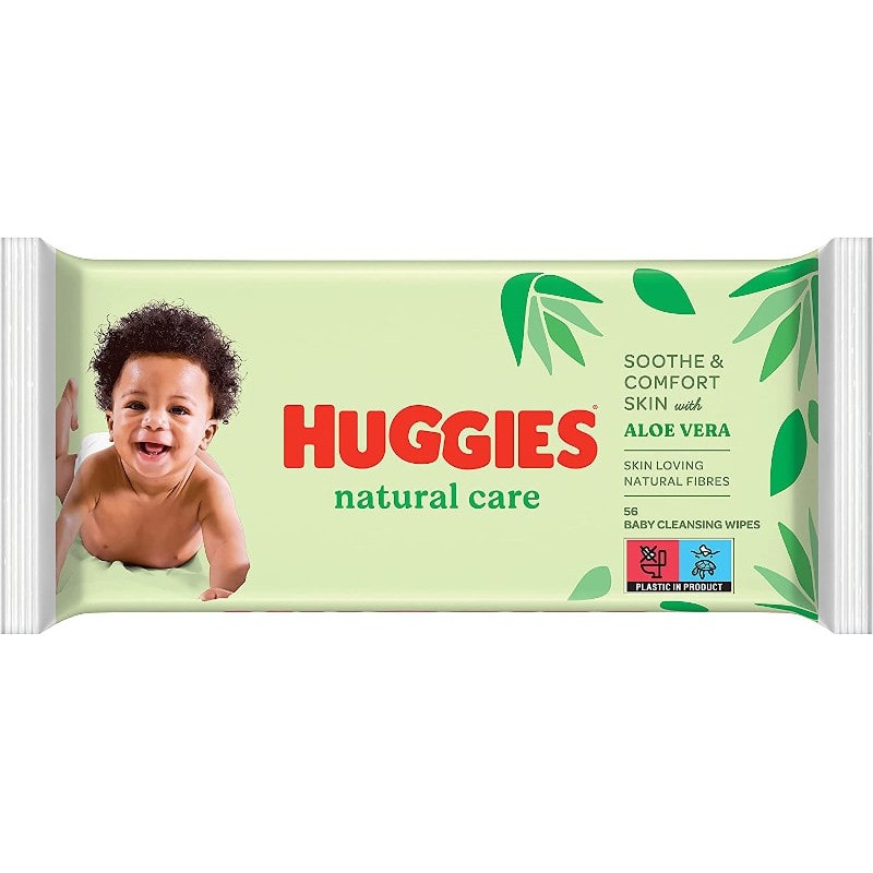 Servetele umede copii HUGGIES Natural Care Aloe Vera 56 buc