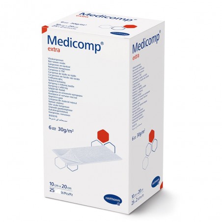 Medicomp Extra, Comprese sterile 10x20 cm, 25 buc, Hartmann