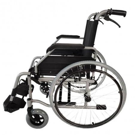 Carucior cu rotile pliabil transport pacienti actionare manuala BME4636