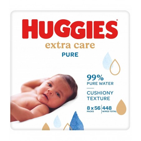 Servetele umede copii Huggies Pure Extra Care, 3x56 buc