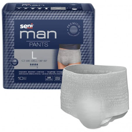 Chilot absorbant pentru barbati Seni Man Pants, Large, L , 10 buc